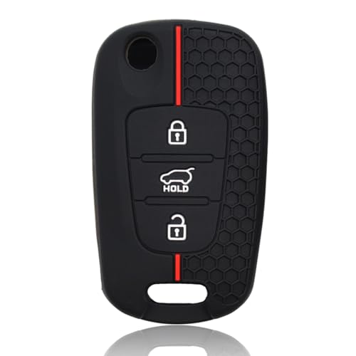 Protective Coque Clé Hyundai, Coque de Clé Compatible pour Hyundai ix35 ix20 i30 i20 i10 et Kia Sportage Soul Ceed Rio Picanto Venga, Accessoires de Coque...