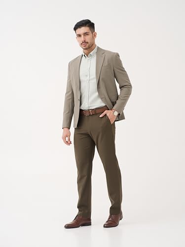 Image of The Pant Project Luxury PV Lycra Stretchable Formal Pants for Men | Stylish Relaxed Fit Men's Wear Trousers for Office or Party | Mens Fashion Dress Trouser Pant