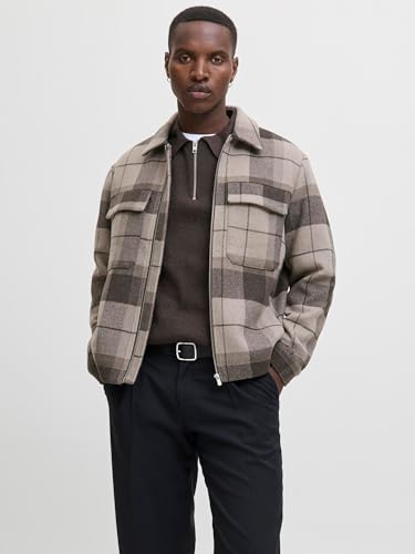 JACK & JONES Herren Jprccrussel Wool Blend Jacket Sn, Brindle, l – Ansicht 2