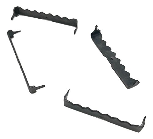 100 Large Sawtooth Picture Hangers Black - No Nail 1-3/4 Nailess for Hard and Soft Wood Frames
