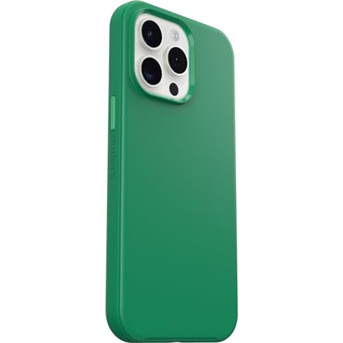 Image of OtterBox iPhone 15 Pro MAX (Only) Symmetry Series Case - Green Juice (Green), Snaps to MagSafe, Ultra-Sleek, Raised Edges Protect Camera & Screen