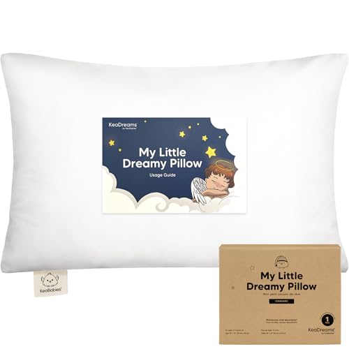 Image of KeaBabies 1pk Toddler Pillows 2 Year Old to 5,13x18 Kids Pillow (Soft White)