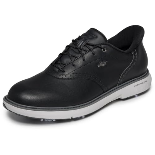 Image of Skechers Men's Prestige Slip-Ins Golf Shoe | Golf, Waterproof, Slip-ins, Arch Fit, ECO FLIGHT Cushioning, Premium Leather, Lightweight