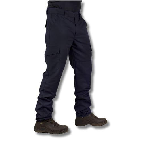 Calças Táticas Cargo Attacker Safo Lisa (BR, Numérico, 40, Regular, Regular, Azul Noturno)