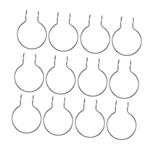 Cabilock Pegboard Cup Holder Rings 12pcs Loop Hooks for Storage Garage Kitchen Cup Hanging Utility Hooks