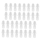 MUCKLILY 50 Paare Transparente Wiederverwendbare Silikon ohrstöpsel und Geräuschreduzierend Kleine Ohrstöpsel für Schwimmen Schlafen Gehörschutz und Lärmschutz in Lauten Umgebungen