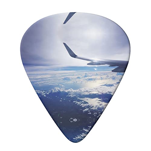 Beautiful Sky Airplane Lot de 6 médiators pour guitare acoustique, guitare électrique, basse, ukulélé – fins, moyens et… - Les Beatles, Paul McCartney, John Lennon, RIngo Starr, George Harrison Beautiful Sky Airplane Lot de 6 médiators pour guitare acoustique, guitare électrique, basse, ukulélé – fins, moyens et… – Image 4