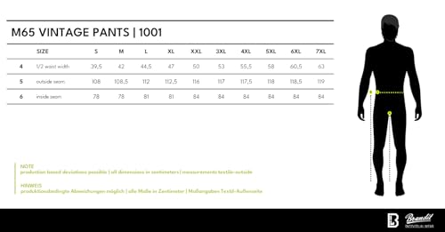 Brandit M65 Vintage Pants, Pantaloni Uomo, Darkcamo, 5XL - 9