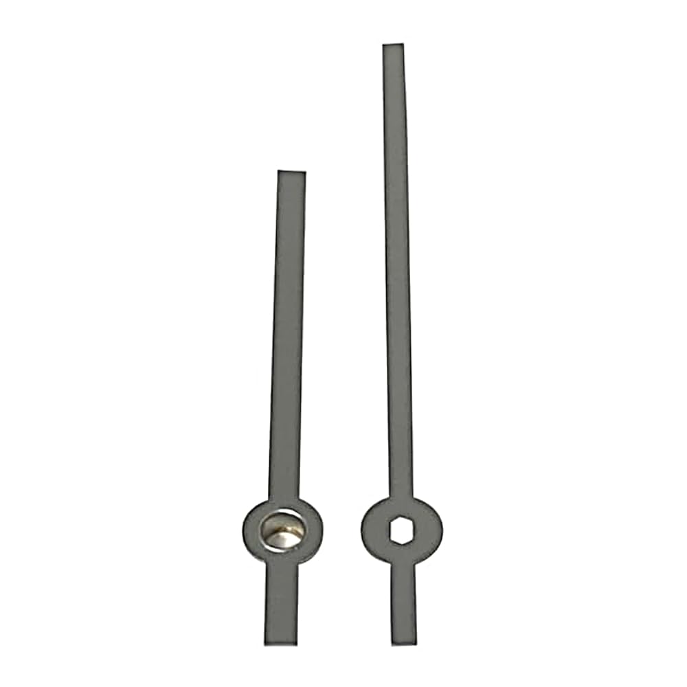 Dans Clock Shop 80Mm Silver Replacement Silver Metal Clock Hands Compatible With German Euroshaft Mechanism Movements Diy Repair 80Mm