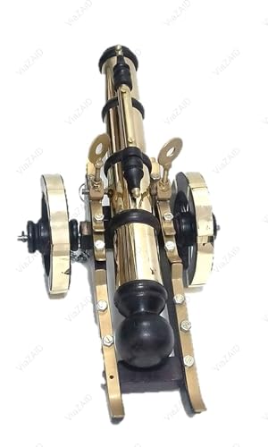 Image of Decorative Army Canon Tank Wooden Rosewood Brass Desk USA Civil War 1861 Handmade Gift for Home Living Room Office Showroom Restaurant Heavy Material Royal Folding Antique Showpiece Gift