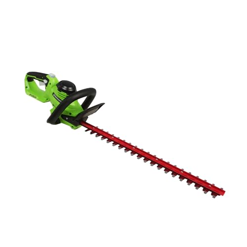 Greenworks 24V 22' Cordless Laser Cut Hedge Trimmer, Tool Only