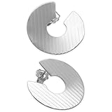 Círculo aretes, pendientes de abrazos, pendientes de la novedad, aretes de oro, aretes redondos, aretes de boda, pendientes de novia (Plata)