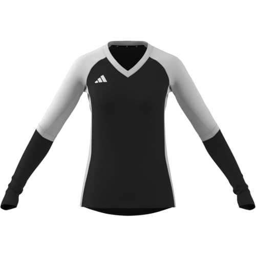 adidas Damen Volleyball Quickset Long Sleeve Jersey, Black, L