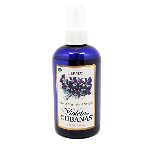 K&Q Violetas Cubanas/Cuban Violets Moisturizing Cologne Spray. Natural Perfume. For the Whole Family. Clean and Fresh Scent. 8Fl.Oz
