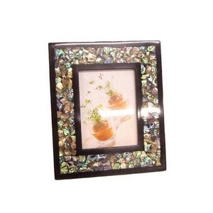 Amazon.co.jp: フォトフレーム/写真立て 〔夜光貝×漆塗り〕 木製 PF