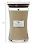 WoodWick Tonka & Almond Milk Gifts for Women and Men, 21.5 oz Large Hourglass Candle with Crackling Wick