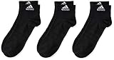Elastische Bündchen adidas Socken 3 Paar Light Ankle, Black/Black/Black, M, DZ9436