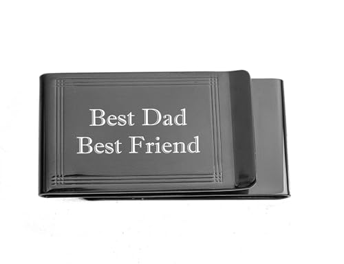 Personalized Double Sided Gun Metal Money Clip Custom Engraved Free - Ships from USA4