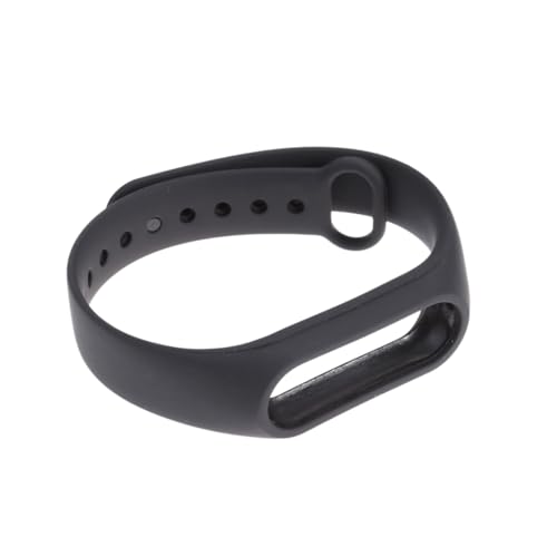 ROMISBABA Pulsera de Repuesto para Banda Inteligente 2 Negra Correa Ajustable Compatible Accesorio Cómodo y Resistente para Smart Band Banda Protectora para Uso Diario y Deportivo