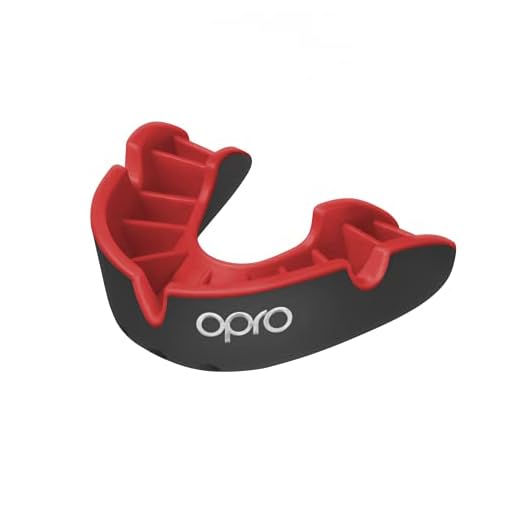 Opro Mundschutz Silver - Zahnschutz für Handball, Karate, Rugby, Hockey, Boxen, Lacrosse, American Football, Basketball - Selbst anformbar - im UK Entworfen & Hergestellt (Schwarz/Rot, Erwachsene)
