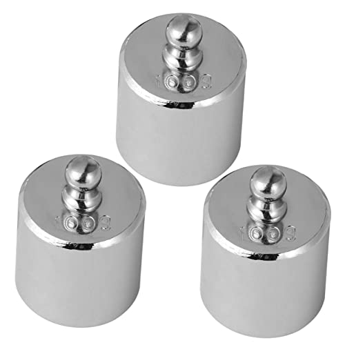 OKUMEYR 4pcs Calibration Weights Chrome Plated Steel Weights for Scale Grams Accuracy