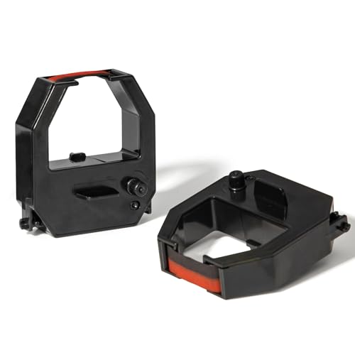 Volcora 2 Pack Time Clock Ink Ribbon for Time Clock, Replacement Ribbon for Volcora Time Clock Small Business, Black and Red Ink Volcora 2 Pack Time Clock Ink Ribbon for Time Clock, Replacement Ribbon for Volcora Time Clock Small Business, Black and Red Ink