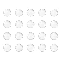 sourcing map 100 Stück Klarglaskugel Ersatz 7mm Solide Runde Siedesteine Kalk Natron Glasperlen