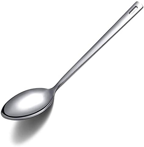 Cooking Spoon, Berglander Stainless Steel Solid Serving Spoon, Basting Spoon, Spoon For Cooking, Kitchen Spoon Non-Stick And Heat Resistant, Dishwasher Safe, Easy to Clean
