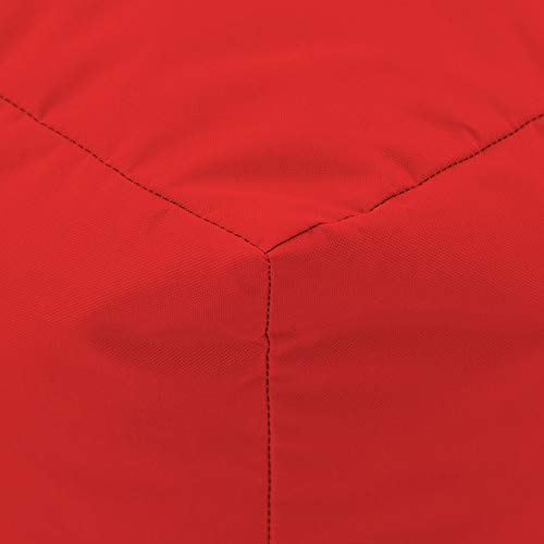 Bean Bag Bazaar Sitzpuff Outdoor „Würfel“, Fußhocker Wasserabweisend, XL Sitzpouf Outdoor, Puff Hocker Groß, Sitzsack… – Bild 4
