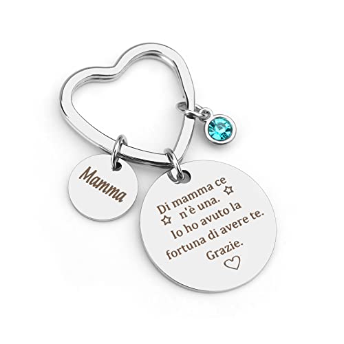 Portachiavi gioiello idee regalo originale donna festa della mamma compleanno natale