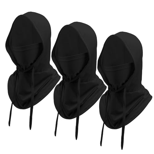 Image of 3 Pcs Cooling Balaclava Mask Summer Balaclava Sun UV Protection Hood Breathable Full Head Mask Face Cover for Men Women