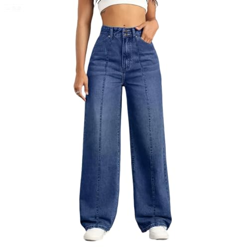 Tejanos Mujer, Pantalones Vaqueros, Premama Vestir Ancho Tallas Grandes Baggy Elasticos Anchos Tejanos Trabajo Cintura Elastica Push Up Pantalones Mujer Vestir L