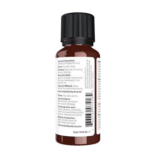 Aceite Esencial de Pimienta Negra NOW, 1 Oz miniatura 2