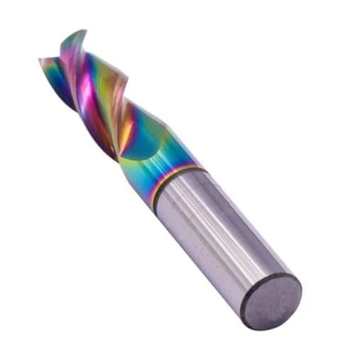 Image of 3 /8 inch 3 Flute Solid Carbide Square End Mill for Aluminum, DLC Coated | 37 Helix, 3 /8 inch Cutting Dia, 3 /8 inch Shank Dia, 1 inch Length of Cut, 2-1 /2 inch Overall Length, for Milling Aluminum and Copper