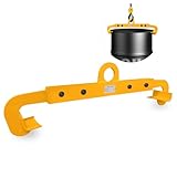 KITUYOTO Barrel Drum Lifting Clamp, 1100LBS Vertical Drum Clamp Lifter for 55 Gallon Steel and Plastic Drums, Narrow Profile, Steel Drum Lifter for Loading/Unloading Overpack Drum Placement