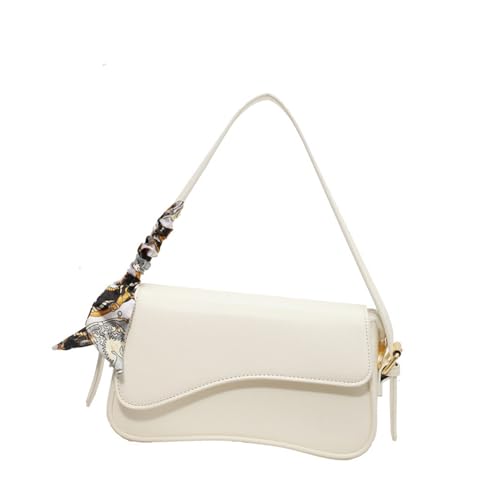 Sac à main à bandoulière tendance pour femme en similicuir chic couleur unie