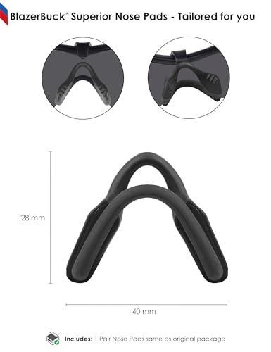 Image of BLAZERBUCK Replacement Nose Pads Nose Pieces for Oakley Razor Blade Sunglasses