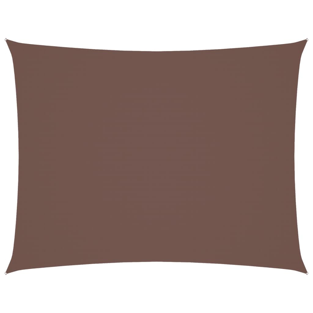 Voile d'ombrage rectangulaire 3x6 m marron pour ombrager une grande terrasse ou un espace piscine