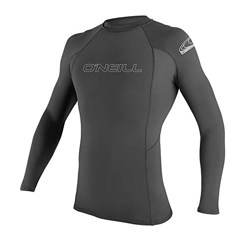 Image of O'Neill Men's Basic Skins Long Sleeve Rashguard, UPF 50+ Sun and Rash Protection for Surfing and All Outdoor Activities