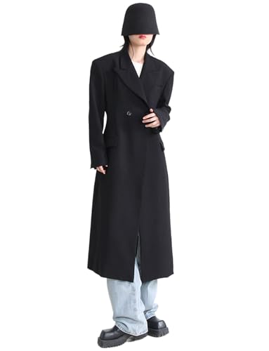 Blazer long pour femme manteau croisé chic pour le bureau