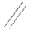 Metal Stainless Steel Double-Ended Horse-Eye Wand, Unisex urethral Wand, 2 Styles (A) #5