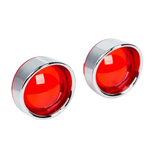 Objectif de clignotant moto rouge de rechange style visière pour restaurer Fat Boy Softail