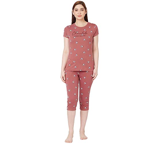Image of Sweet Dreams Printed Cotton Regular Fit Womens Nightsuit