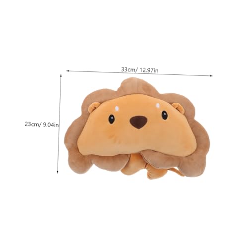 Almohada de viaje cuello león cojín para auto 33x23x9 cm miniatura 2