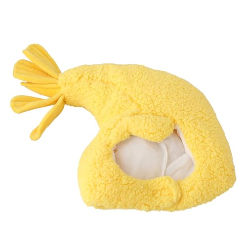 Chapeau de crevette frite jaune rigolo pour animer vos seances photo de fete