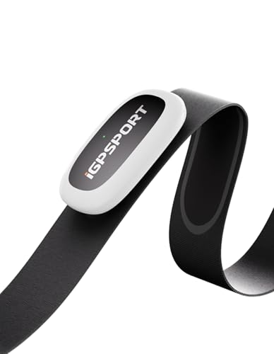 iGPSPORT HR50 Herzfrequenzmesser, Wasserdicht Brustgurt Pulsmesser Bluetooth ANT...