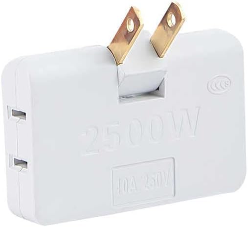 Extensor de salida de pared plana ultrafino de 3 vías, adaptador de corriente alterna, 2 pines, giratorio, mini enchufe de expansión de enchufe de