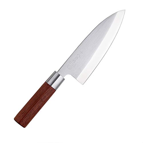 Deba Knives 7 Inch Single Slant Knife, Killing fish knife ，High Carbon Stainless