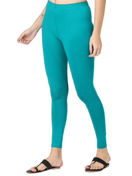 Image of Robinbosky Premium Stretchable Cotton Ankle Legging for Women | Suitable for Formal wear & Casual wear | High-End Elastic Makes The Leggings Squat Proof and Durable for Travel, Yoga, & Workout.