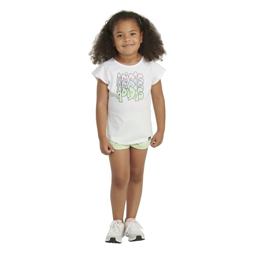 Image of adidas girls Graphic Tee & Gym Shorts T-shirt Set